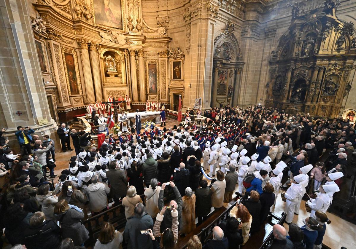 Multitudinaria misa de San Sebastián