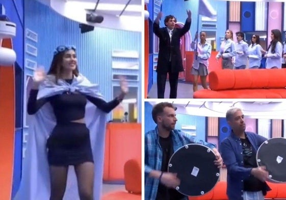 Los participantes de Gran Hermano Dúo imitaron a los participantes de la Tamborrada de San Sebastián.