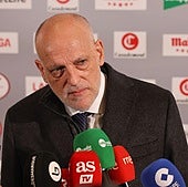 Tebas responde a la Real sobre las quejas de los horarios: «Lo siento mucho, pero a veces tocan estas circunstancias»