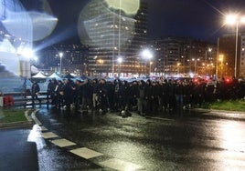 La afición del PAOK ya se encuentra en Anoeta.