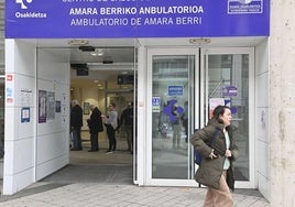 Entrada al ambulatorio de Amara, en Donostia