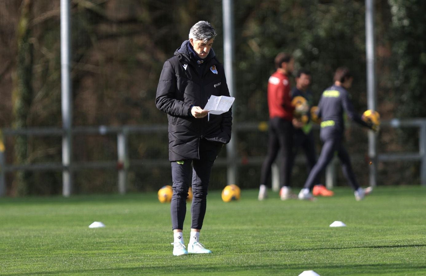 Imanol, con casi todos disponibles ante Osasuna