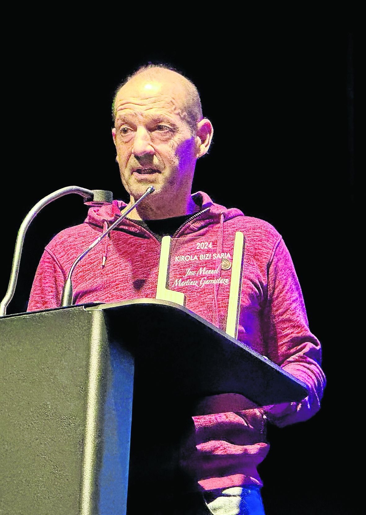 José Manuel Martínez en la gala del miércoles.