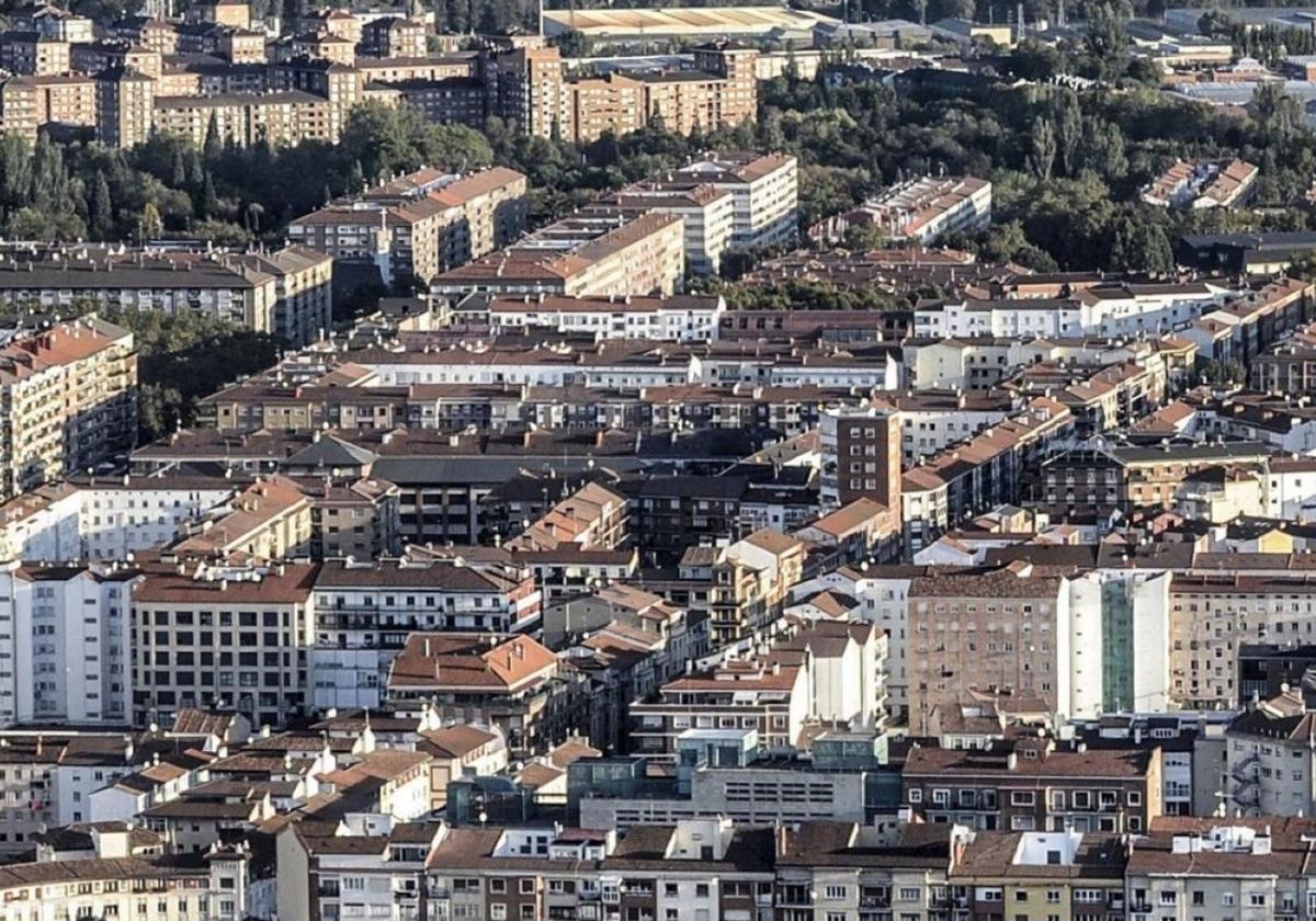 Vista aérea de Vitoria.