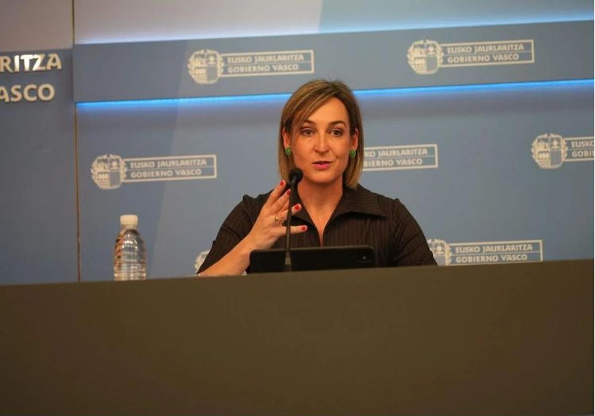 Maria Ubarretxena, portavoz del Gobierno Vasco.