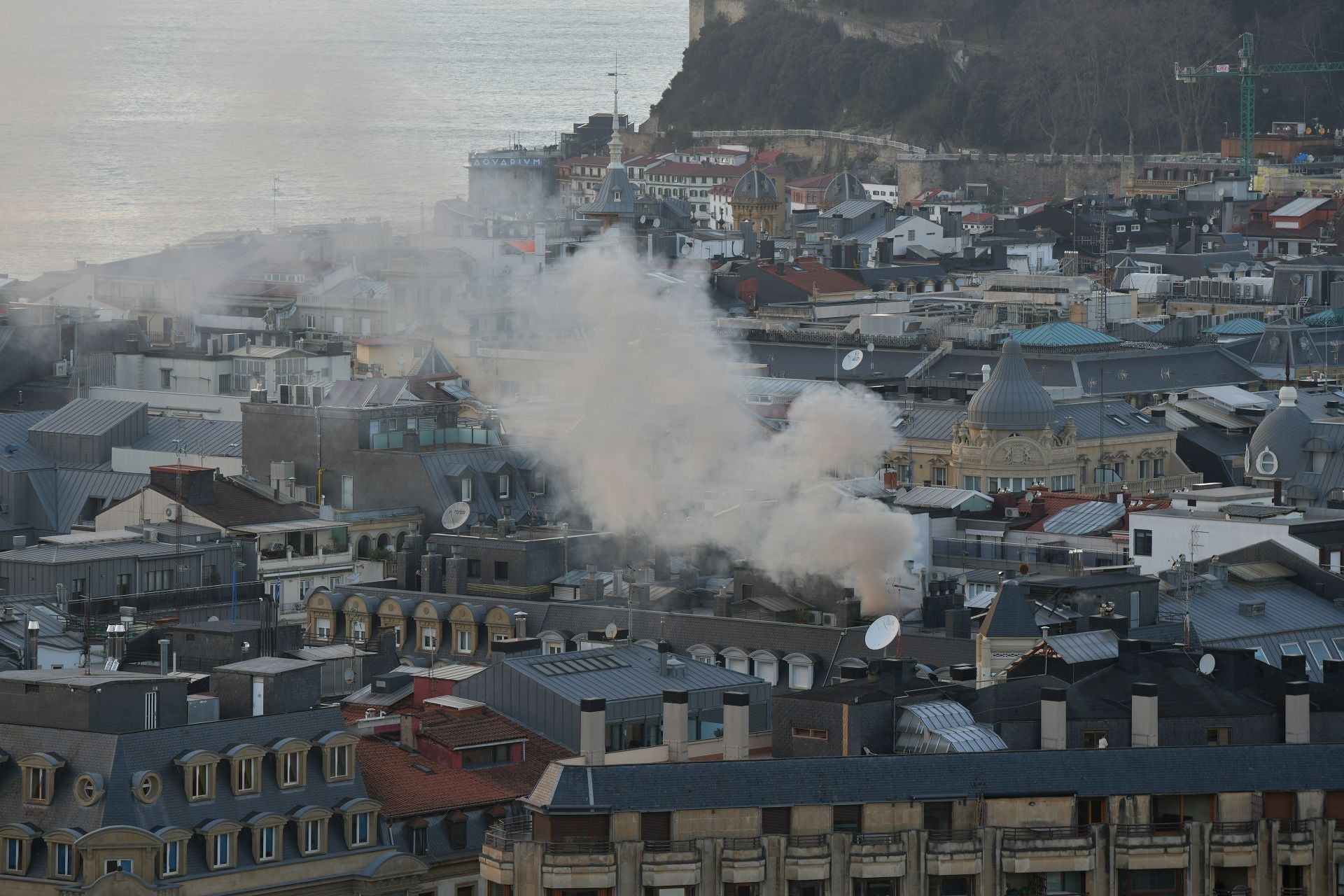 Incendio en el Centro de San Sebastián