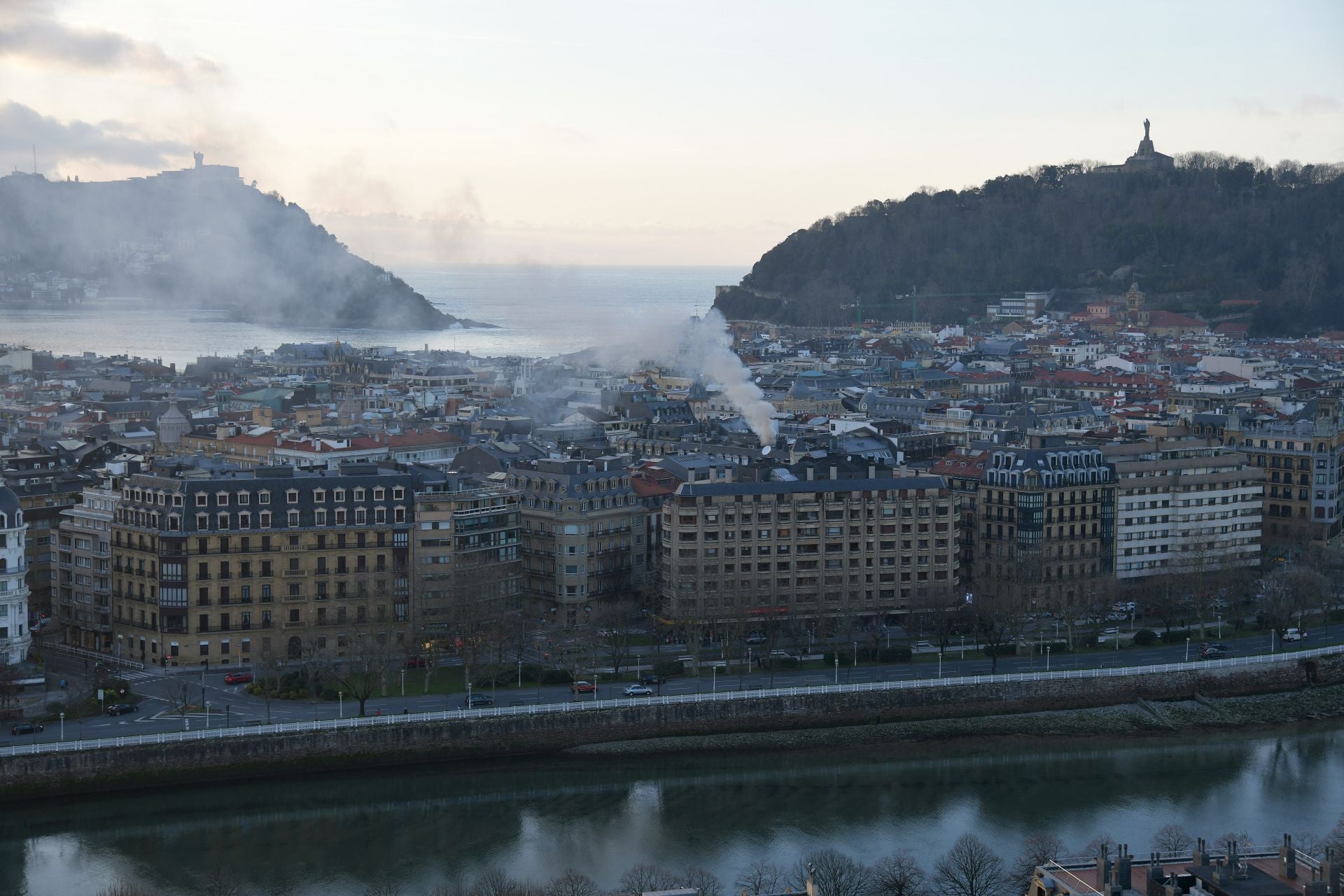 Incendio en el Centro de San Sebastián