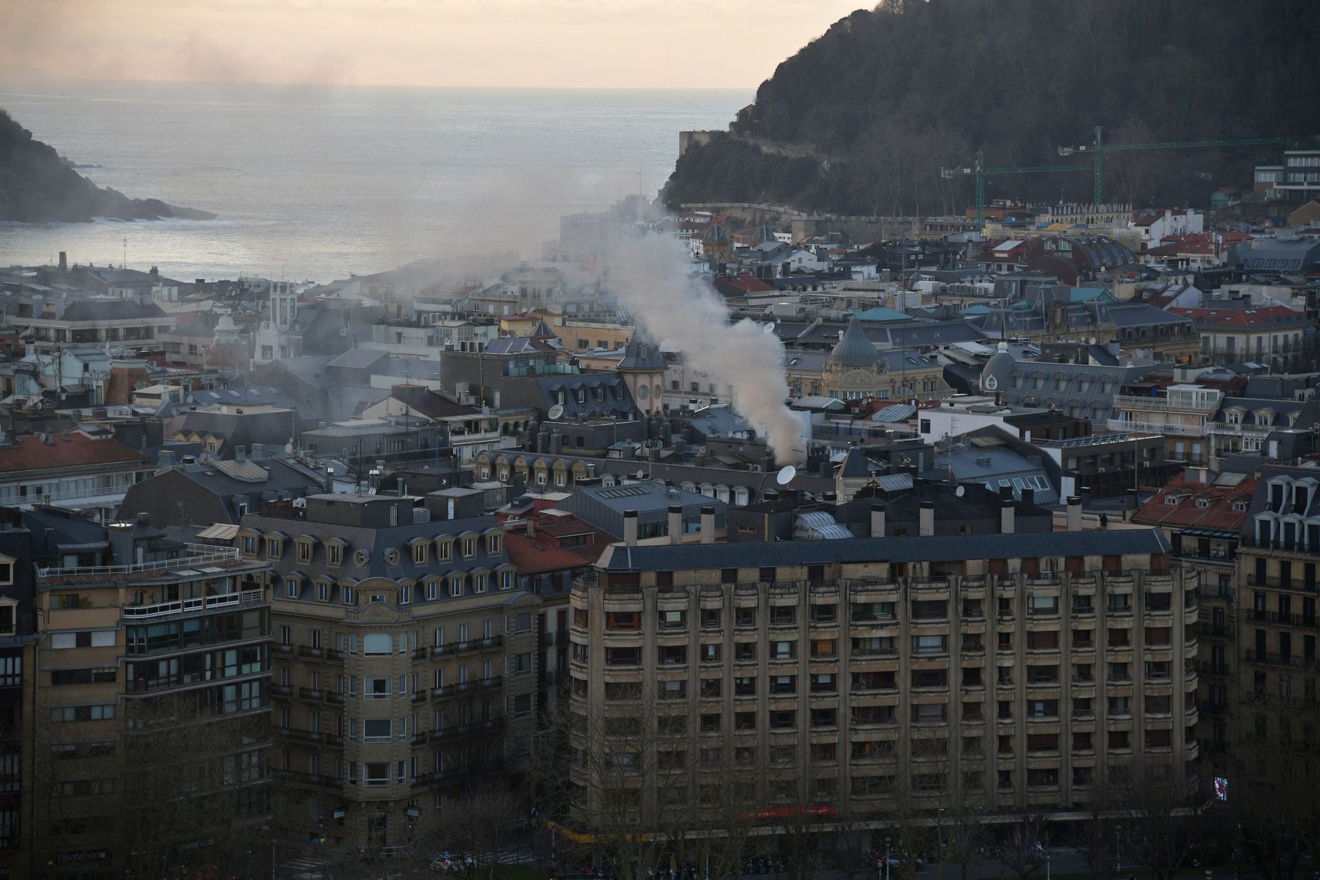 Incendio en el Centro de San Sebastián