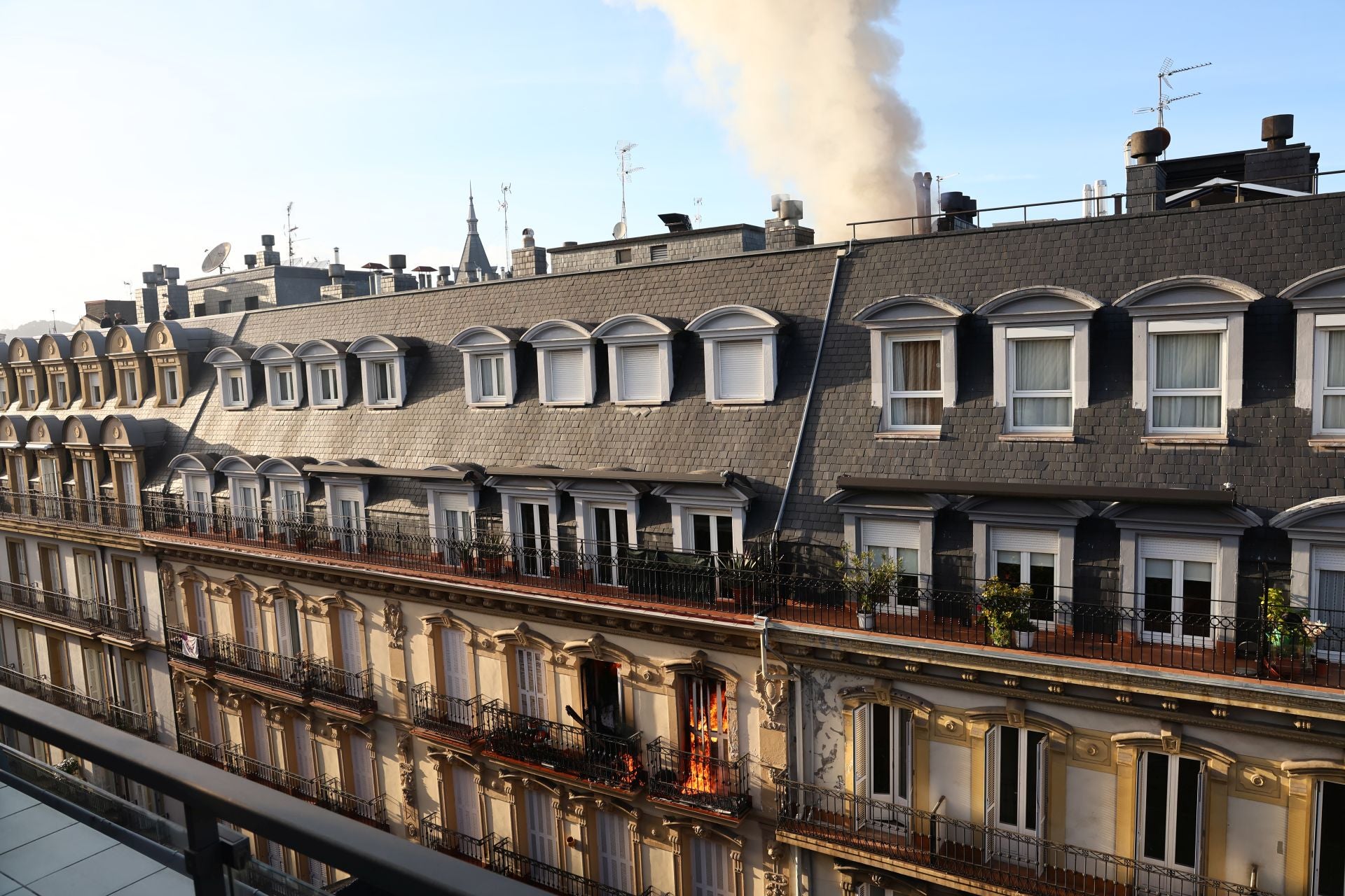 Incendio en el Centro de San Sebastián