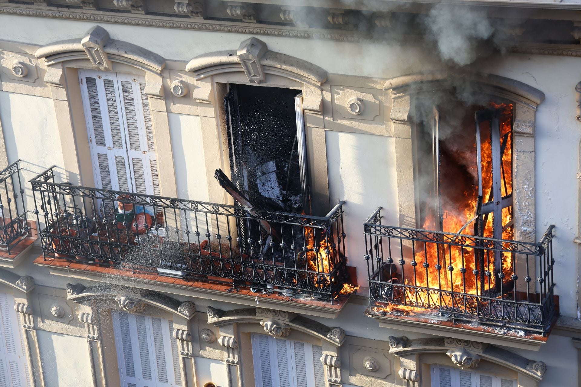 Incendio en el Centro de San Sebastián