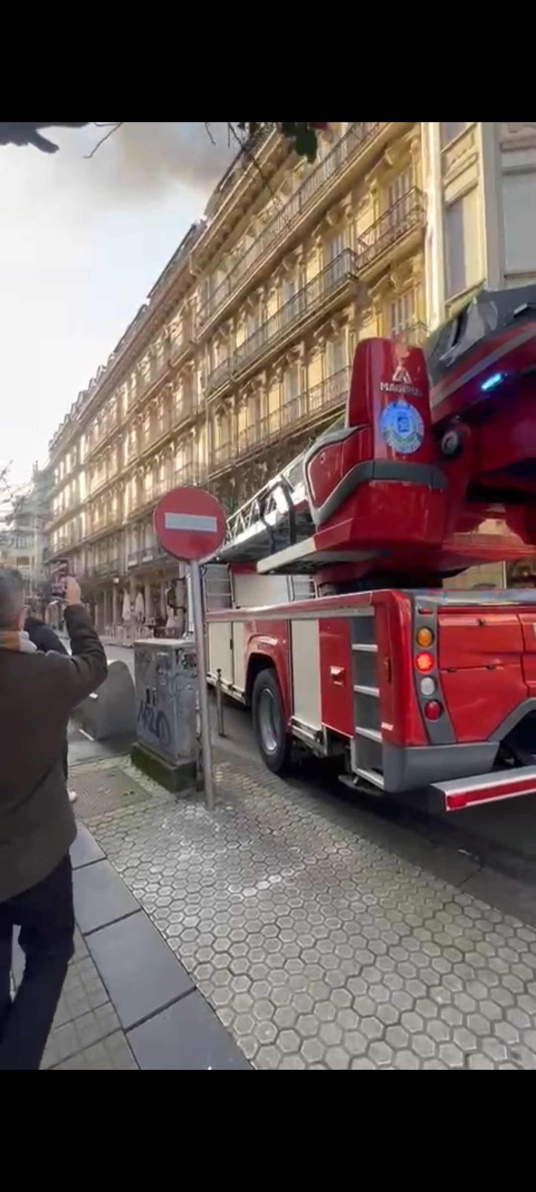 Incendio en el Centro de San Sebastián