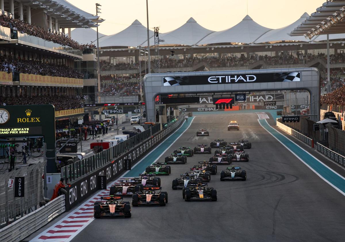 Última carrera de la temporada pasada en Abu Dhabi.