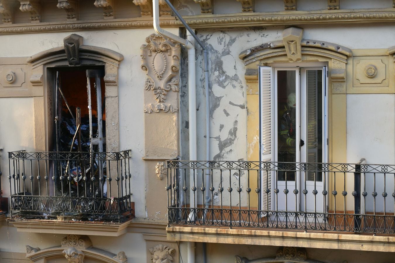 Incendio en el Centro de San Sebastián