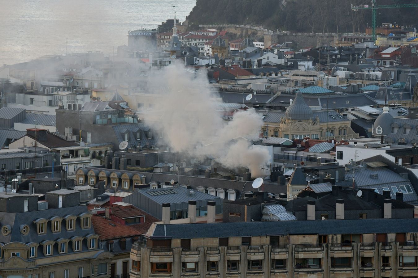 Incendio en el Centro de San Sebastián