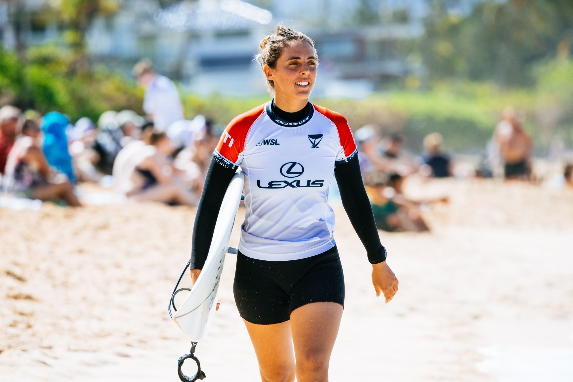 Nadia Erostarbe, con la licra de octavos de final.