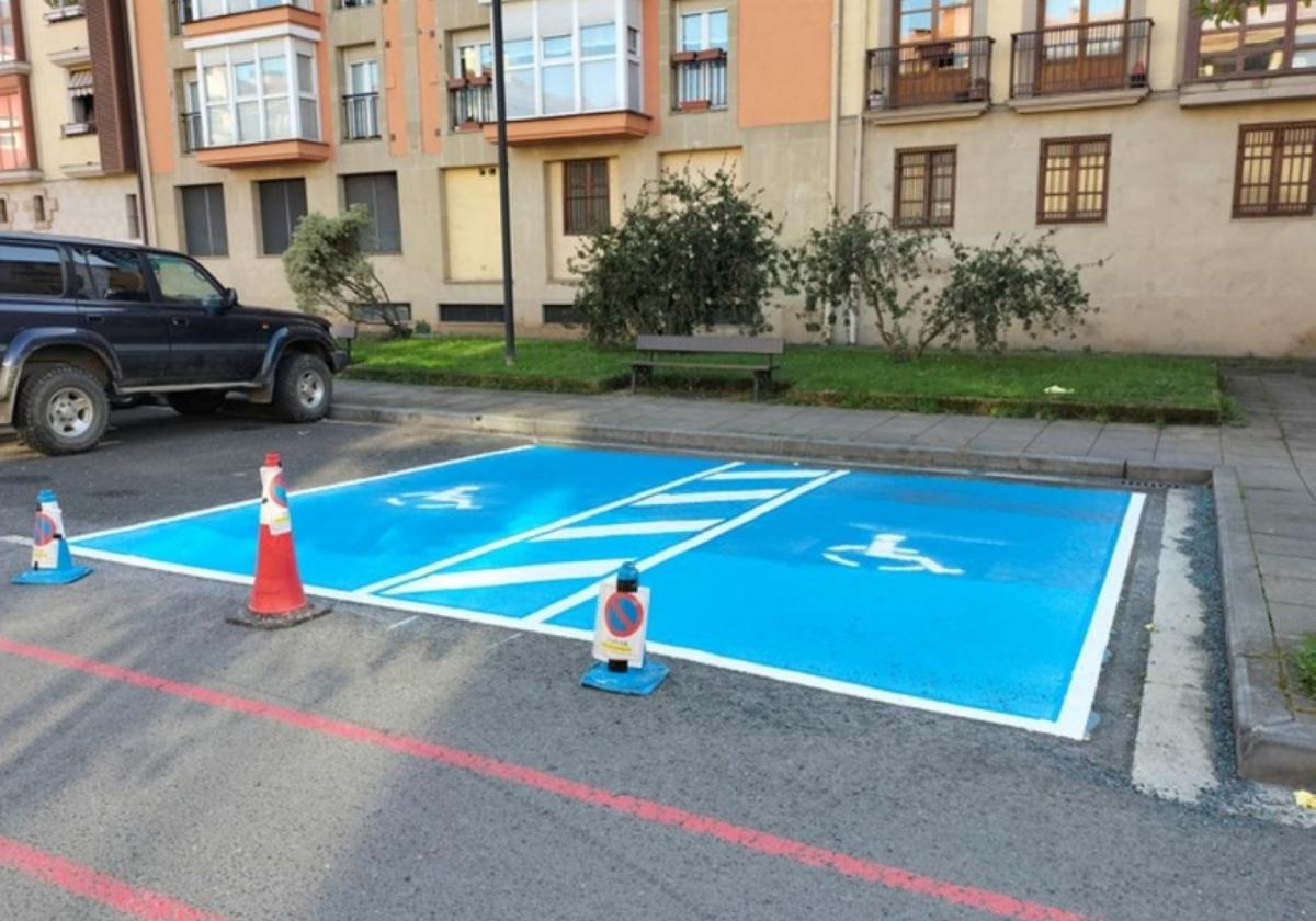 Pintado de señales viarias en el centro