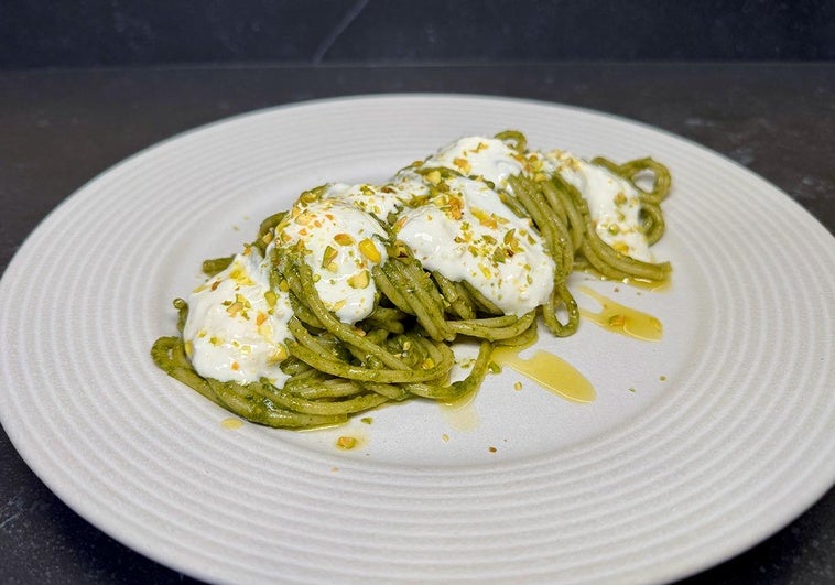 Receta de espaguetis al pesto