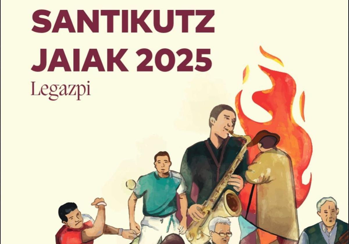 Obra de Ane Urzelai que ilustrará los programas festivos de este 2025.