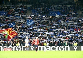 La afición de la Real llenó Anoeta en los cuartos de final.