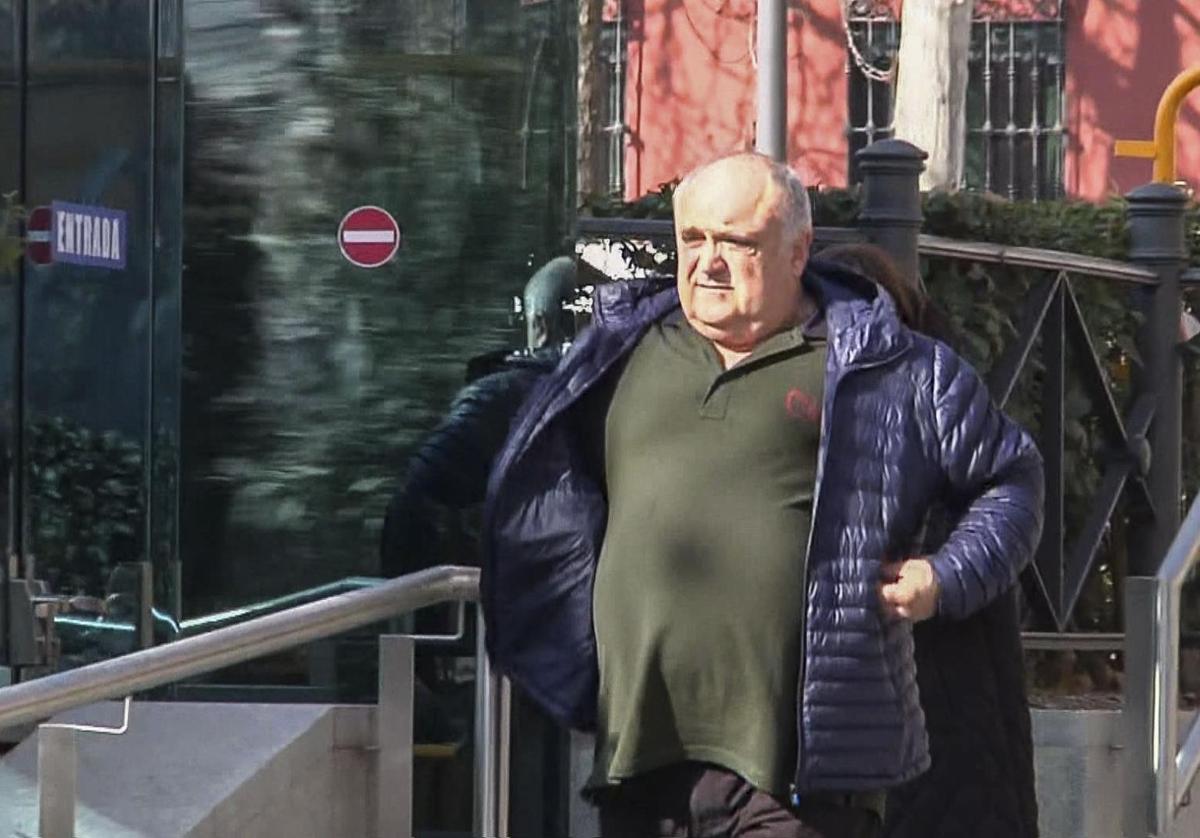 Valentín Lasarte, a la salida de la Audiencia Nacional este lunes