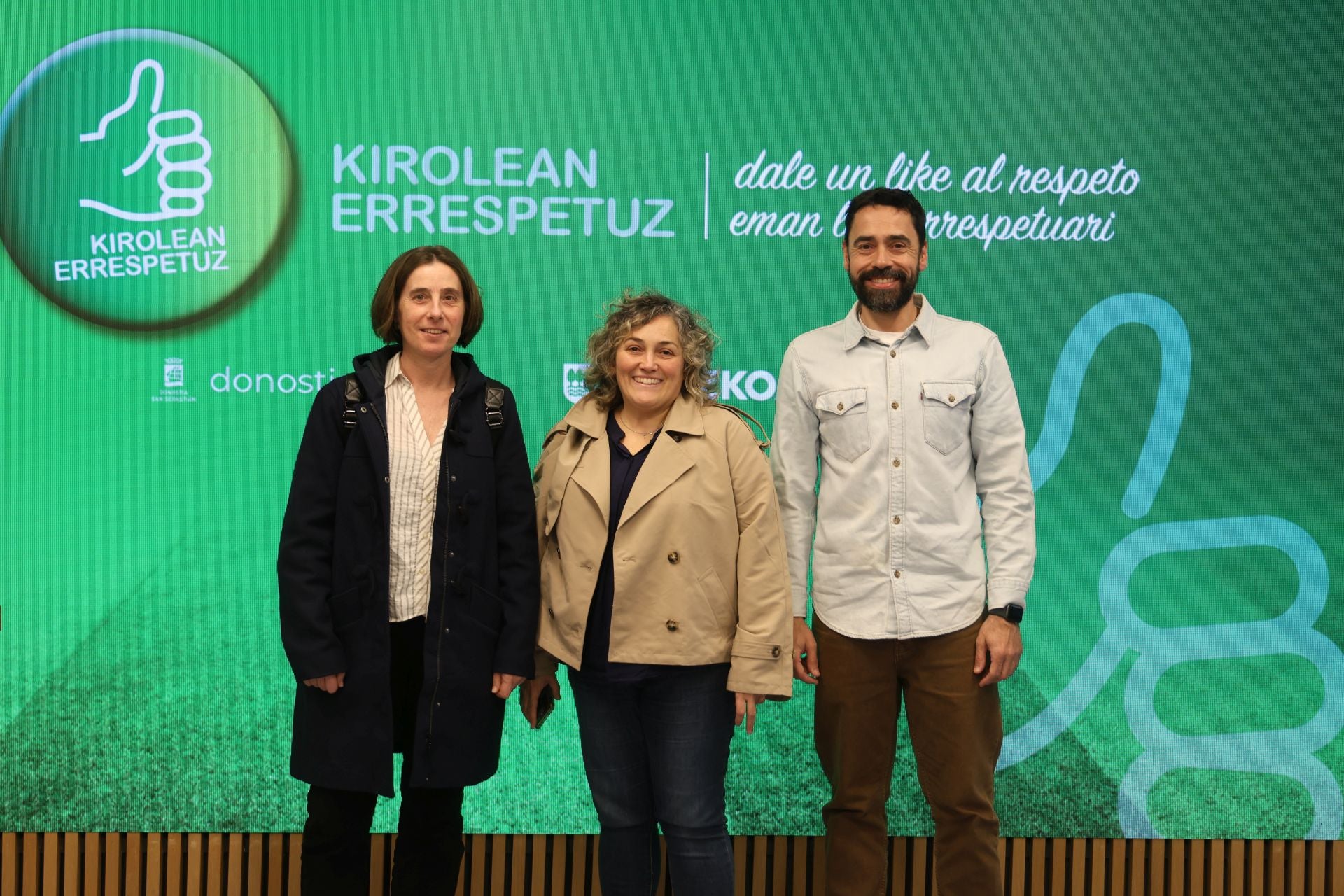 María Jesús Otaegi, Irene Iribar del Rey y Jon Txakartegi