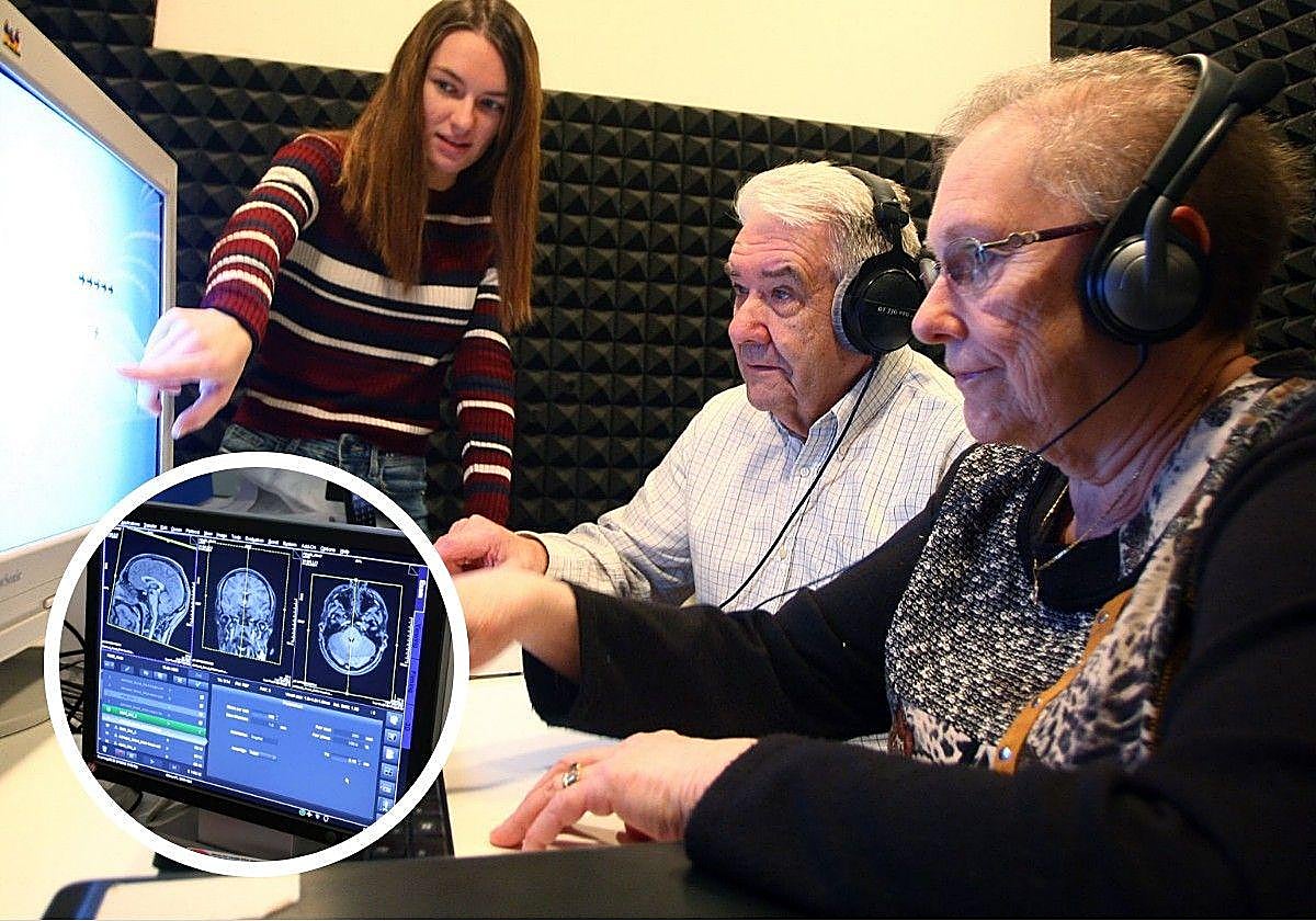 Voluntarios en un estudio anterior en el centro de investigación.