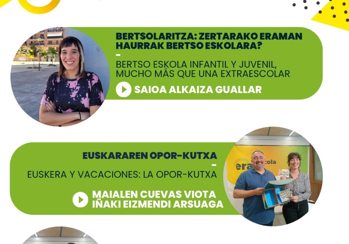 Algunos de los participantes en los vídeos.