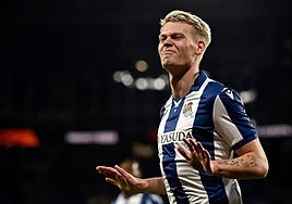 Óskarsson transmite tranquilidad tras marcar el quinto ante el Midtjylland