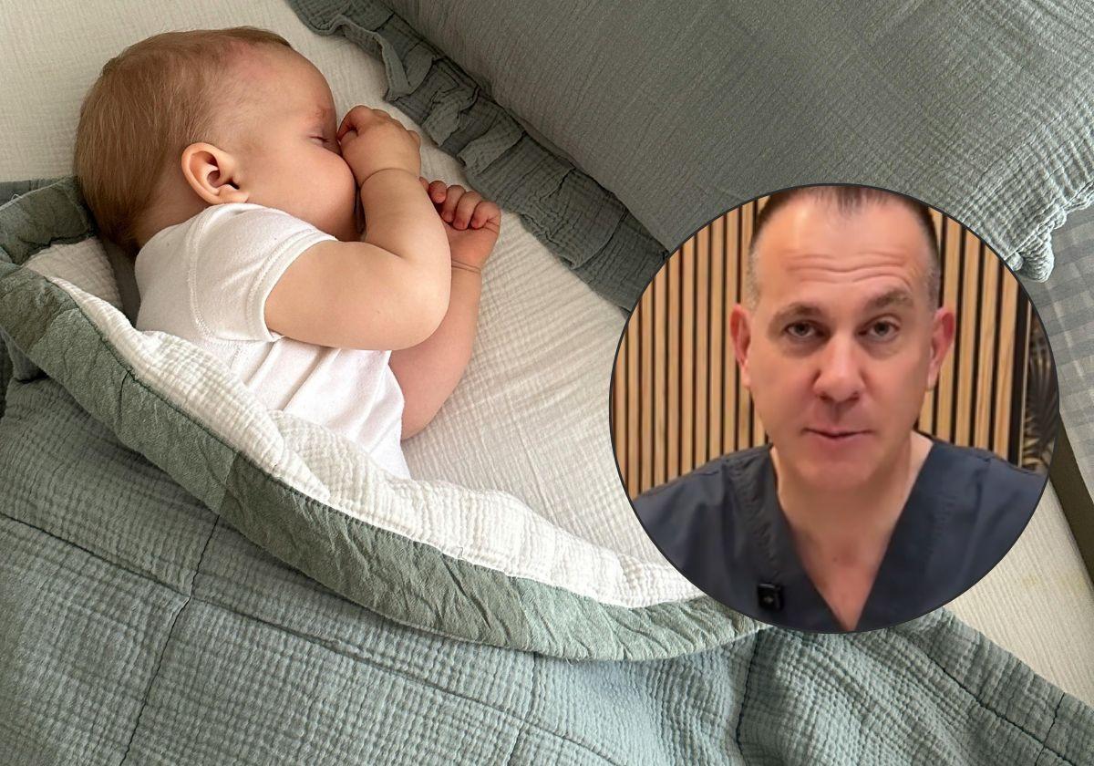 El enfermero Pedro Camacho aconseja sobre cómo dormir a un bebé.