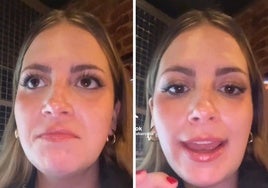 Cora Barciela dando su opinión sobre los vascos en su vídeo de TikTok.
