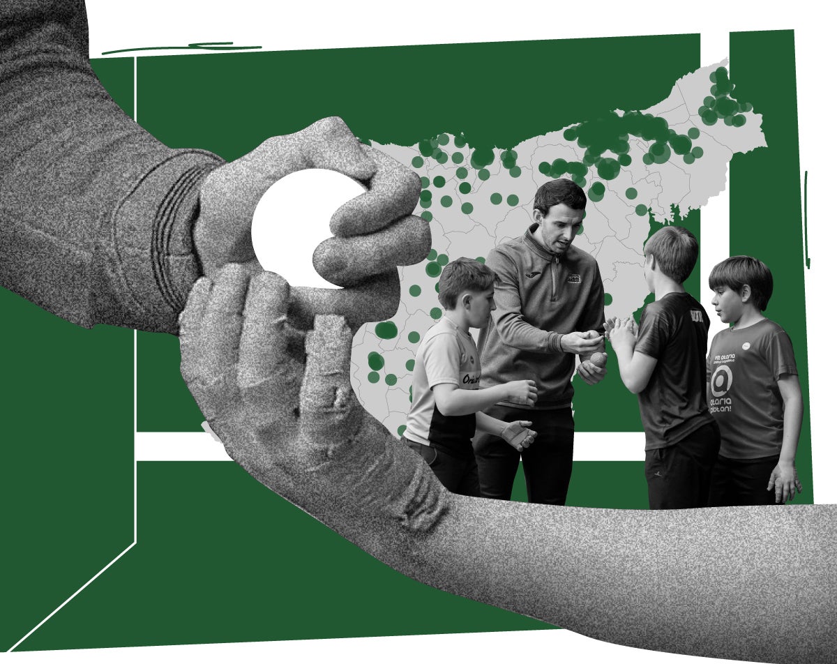 Ni un pueblo sin frontón: el corazón de Gipuzkoa tiene pared y chapa