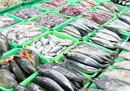 Mostrador de una pescadería.