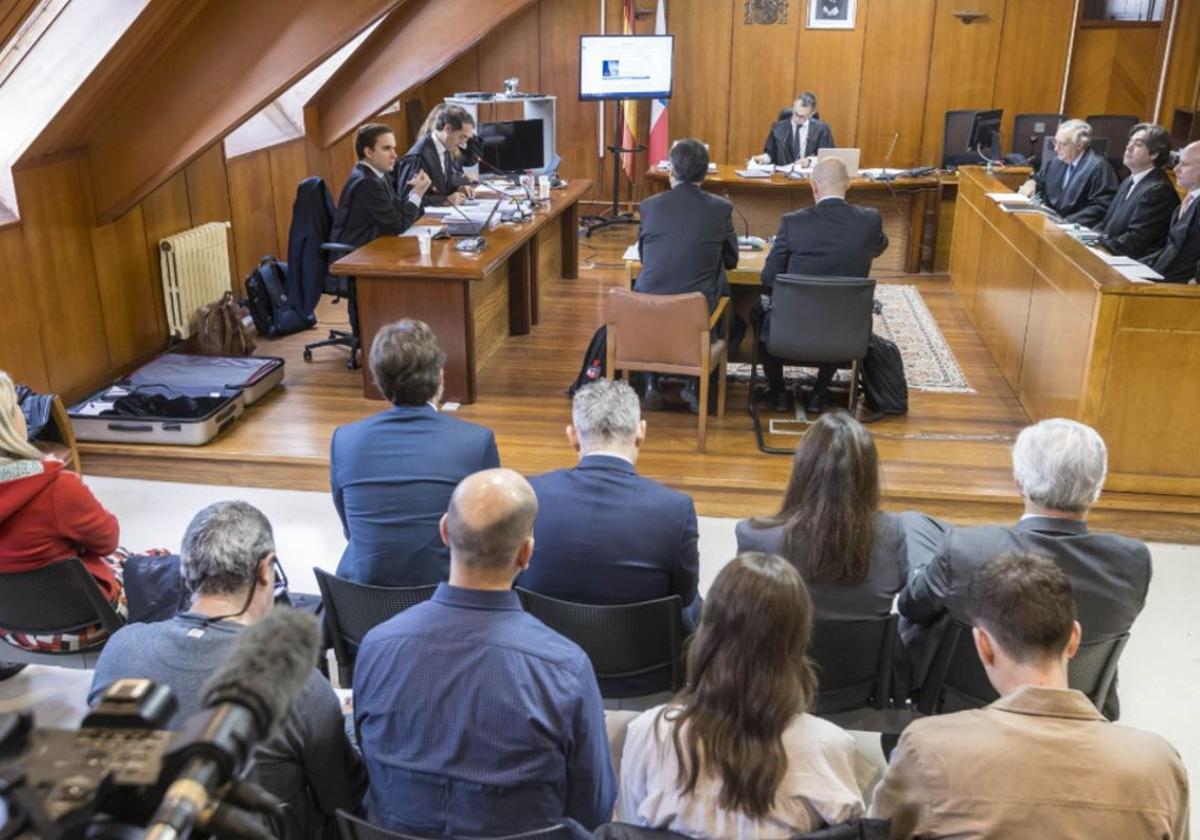 Imagen del juicio celebrado el pasado noviembre en la Audiencia de Santander.