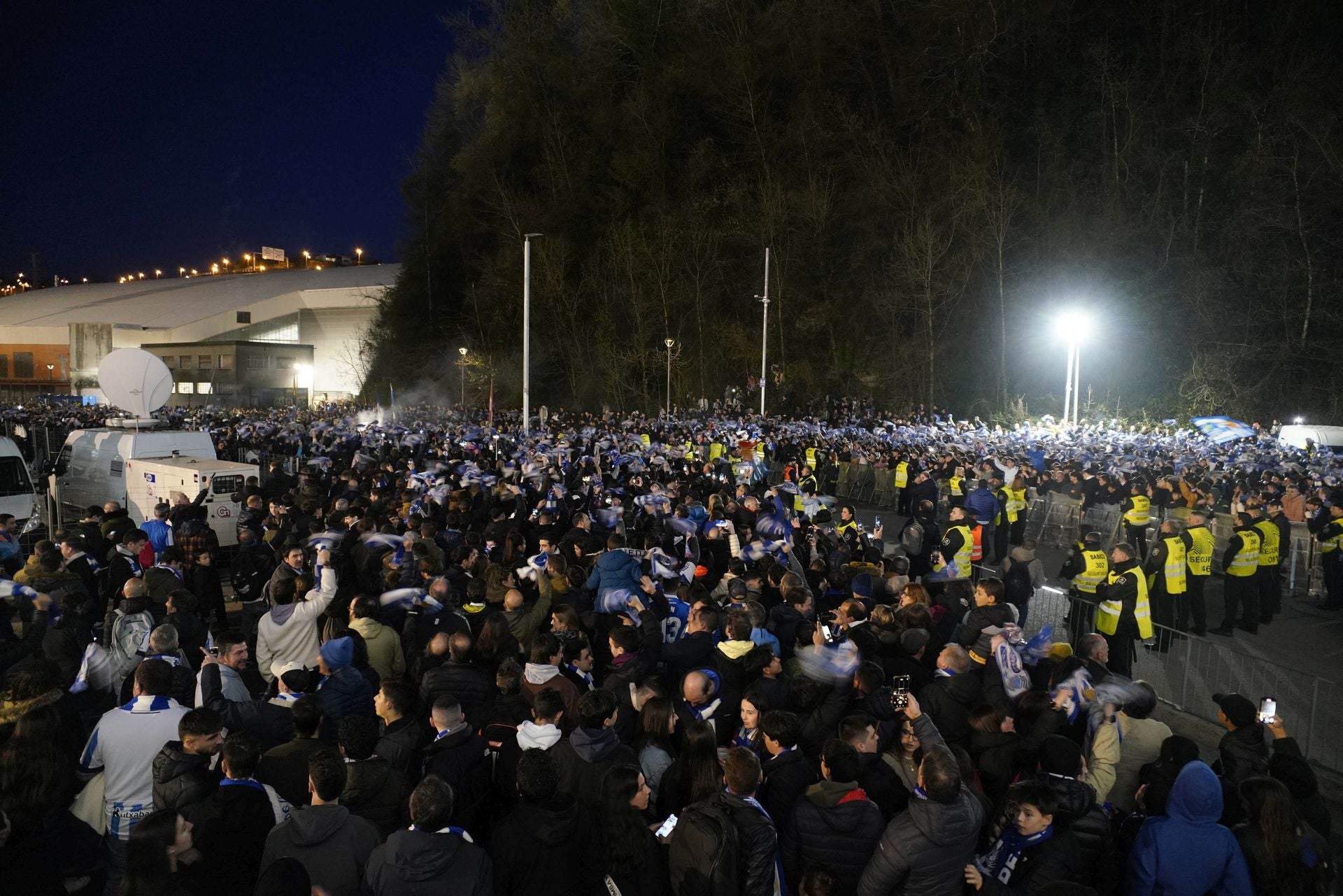 Histórico recibimiento a la Real Sociedad en Anoeta