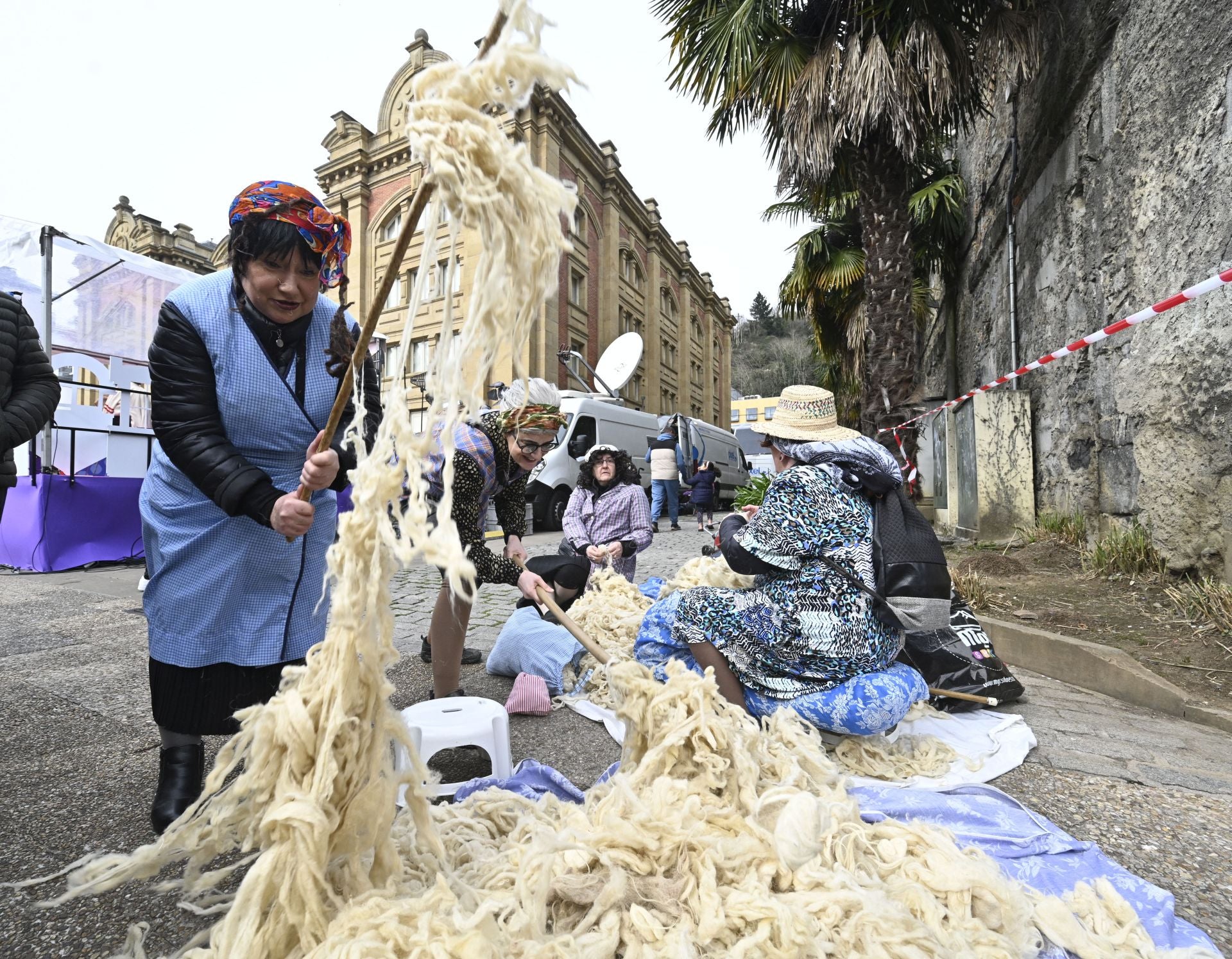 La barandilla de la Concha en Tolosa gracias al Carnaval