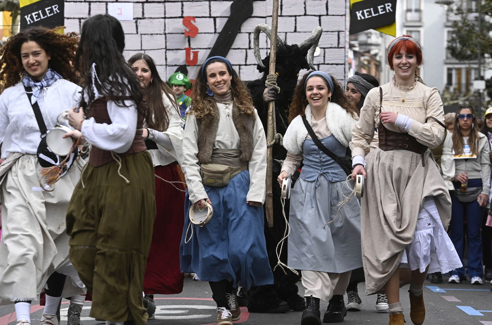 La barandilla de la Concha en Tolosa gracias al Carnaval