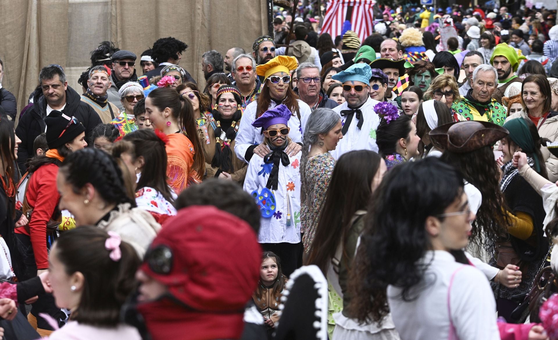 La barandilla de la Concha en Tolosa gracias al Carnaval