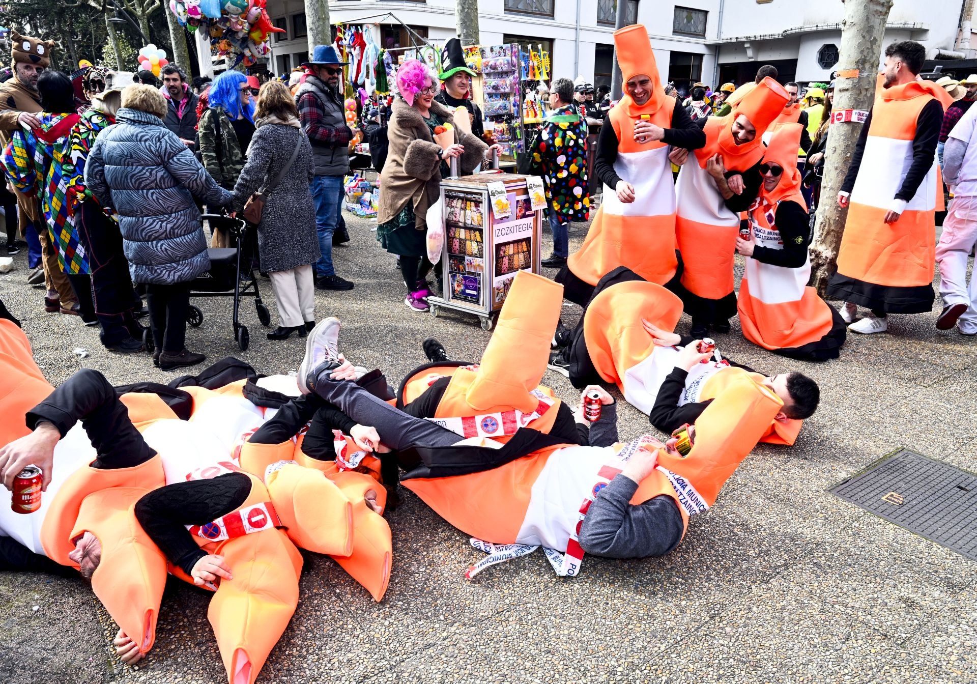 La barandilla de la Concha en Tolosa gracias al Carnaval