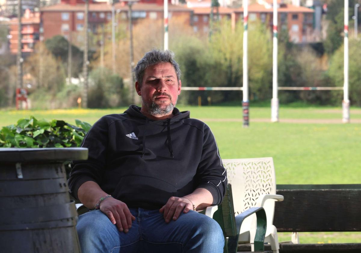El entrenador del conjunto hernaniarra, Patrick Polidori.