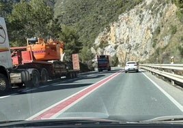 Una imagen de la nueva línea en una carretera.