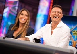 Joaquín Sánchez y Susana Saborido en una aparición en 'El Hormiguero'.
