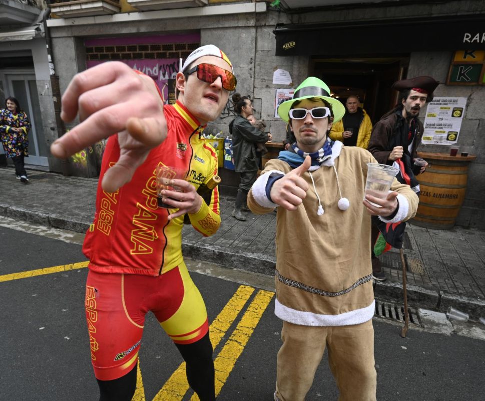 Remate festivo de los carnavales de Tolosa