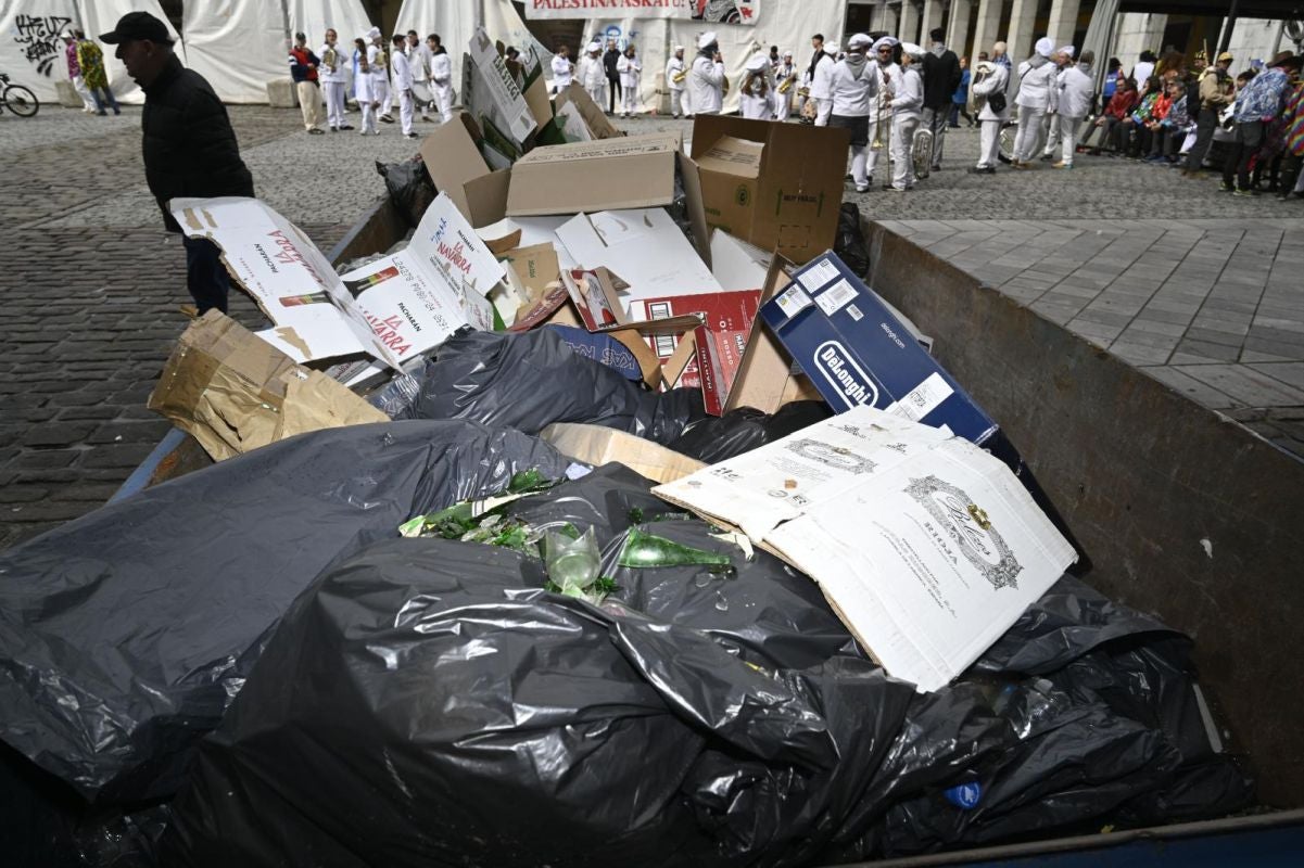 Remate festivo de los carnavales de Tolosa