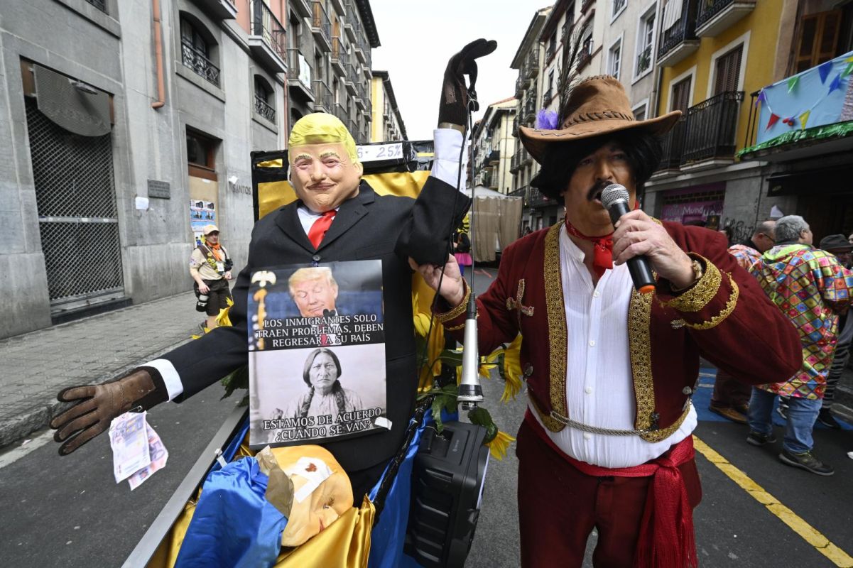 Remate festivo de los carnavales de Tolosa