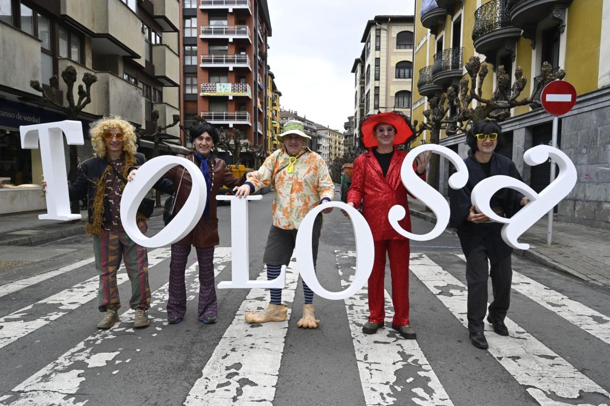 Remate festivo de los carnavales de Tolosa