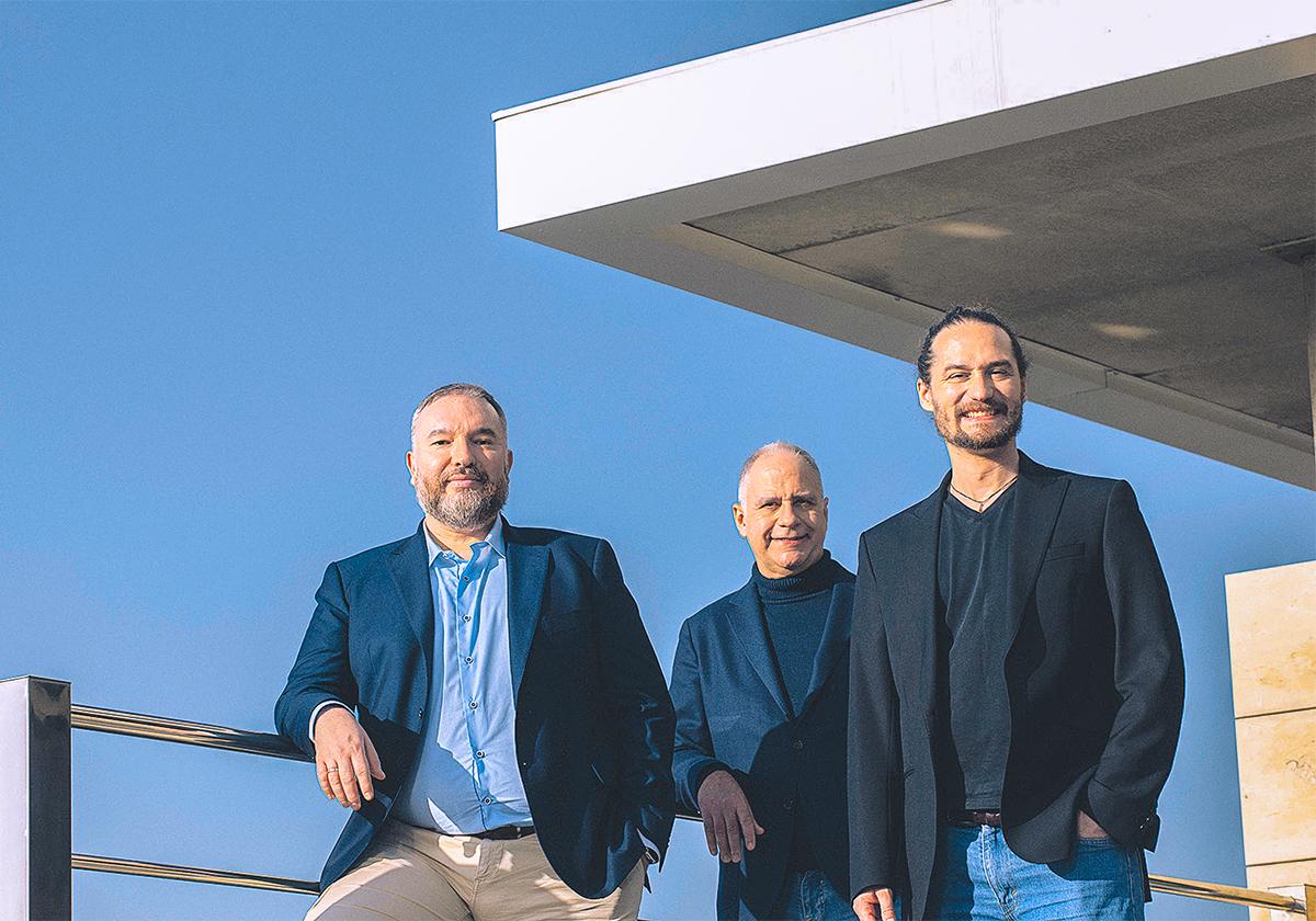 Román Orús, Enrique Lizaso y Sam Mugel, cofundadores de Multiverse Computing.
