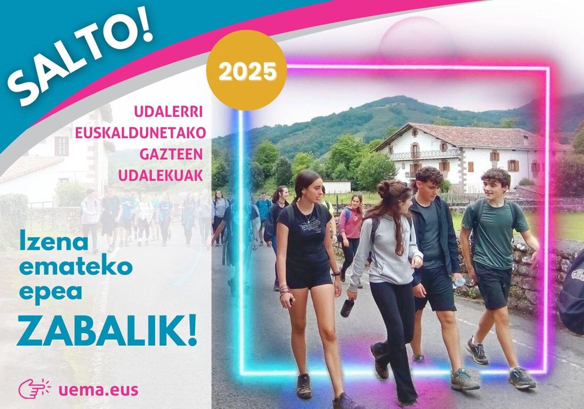 Salto! udalekuetan izena emateko epea martxoaren 31n amaituko da