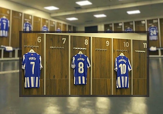 Las camisetas de la Real Sociedad que muestra el Manchester United.