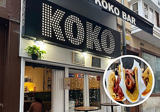 Una imagen de los talos que venden en Koko Bar.