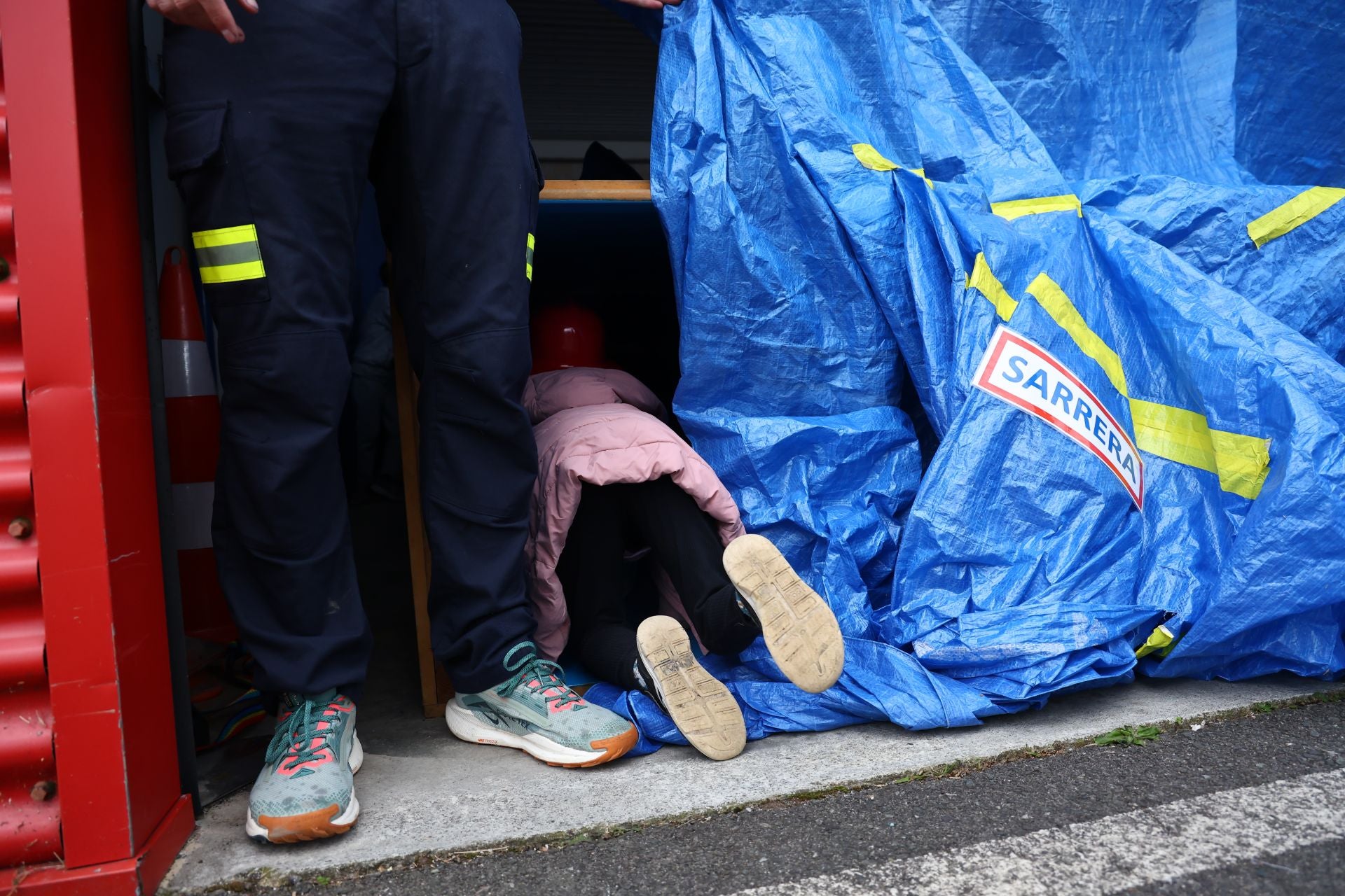 Así ha sido la jornada de puertas abiertas en el parque de bomberos de Donostia